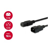 Buy Equip Kaltgeräteverl.-Kabel IEC C14 - to IEC C13 St Bu 3m sw in Cyprus, Nicosia, Limassol, Larnaka, Pafos