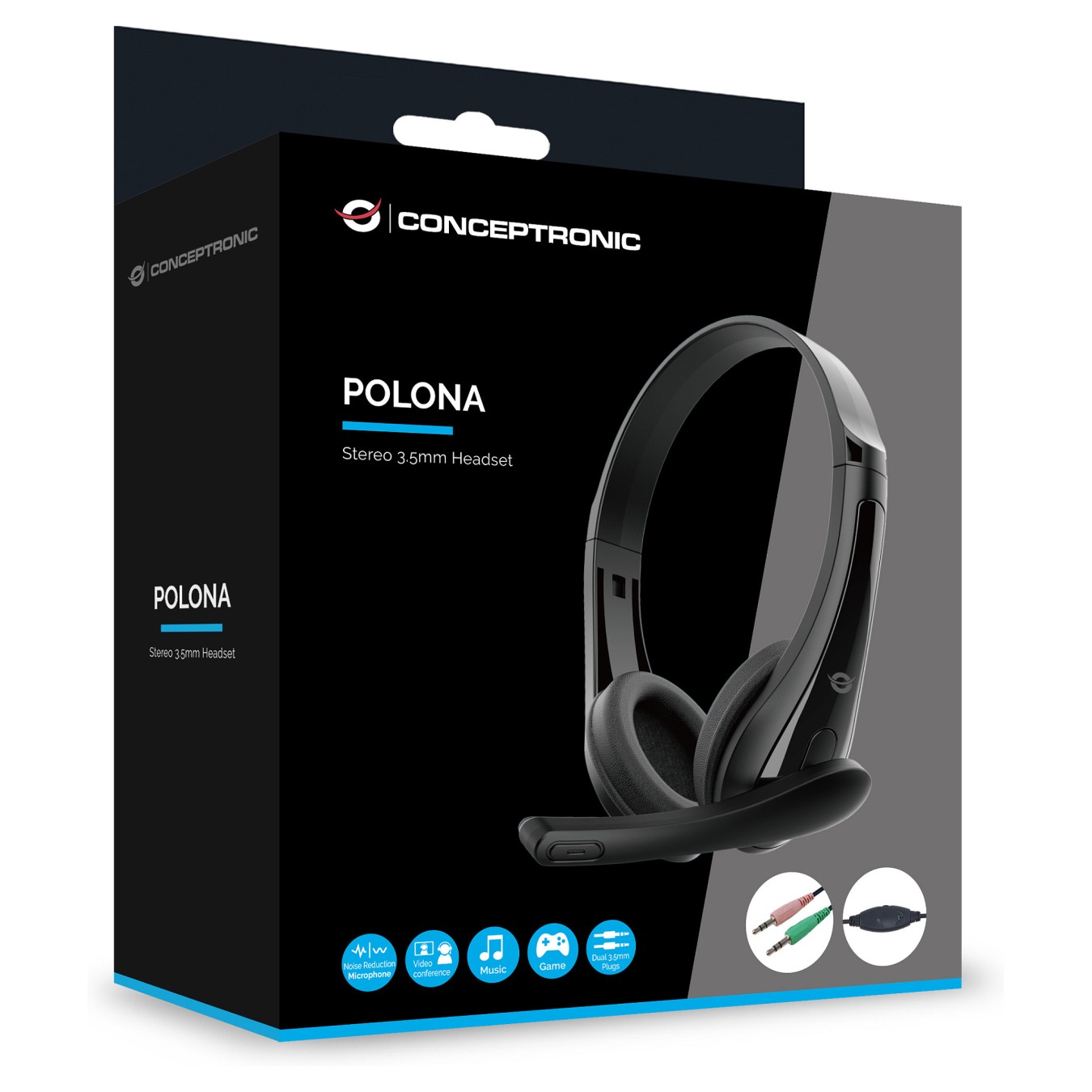 Buy Conceptronic POLONA06B3T Stereo-Headset in Cyprus, Nicosia, Limassol, Larnaka, Pafos