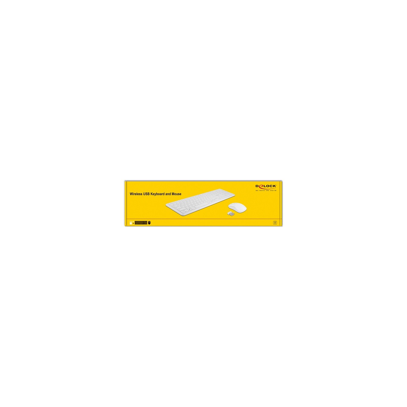 Buy Delock USB Tastatur und Maus Set 2,4 GHz kabellos weiß in Cyprus, Nicosia, Limassol, Larnaka, Pafos