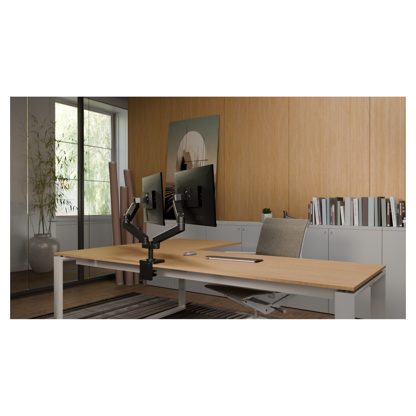 Buy Ergotron LX Pro Monitor Tischhalterung - für 2 LCD-Displays - nebeneinander - Schwarz in Cyprus, Nicosia, Limassol, Larnaka,