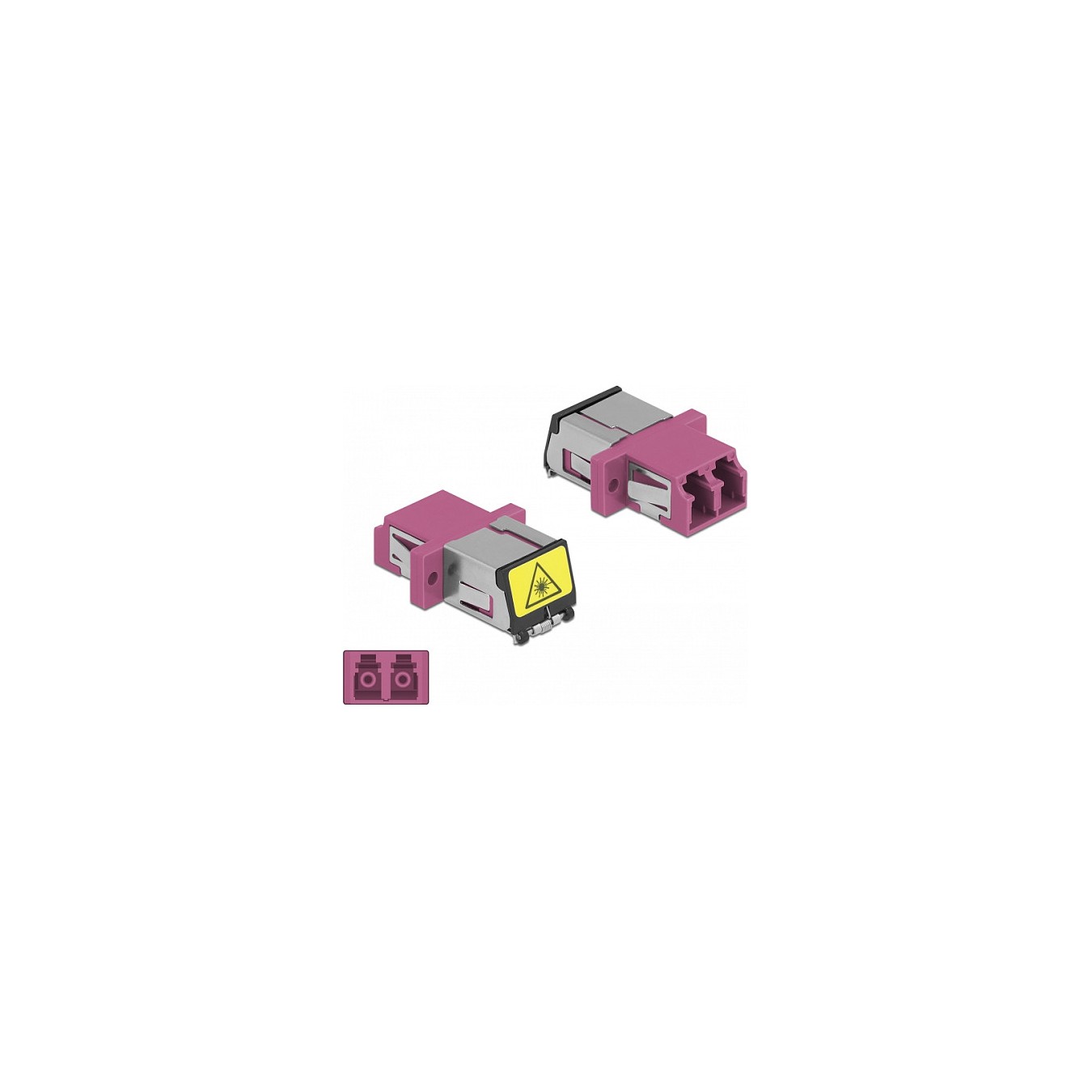 Buy LWL Kupplung mit Laserschutzklappe LC Duplex Buchse zu LC Duplex Buchse Multimode violett in Cyprus, Nicosia, Limassol, Larn