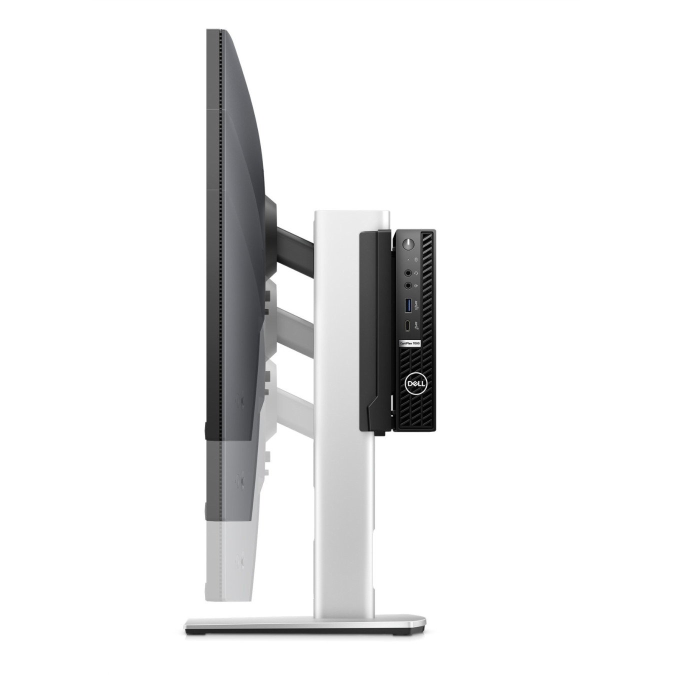 Dell Micro All-in-One Stand - MFS22 - Adjustable Freestanding VESA 100x100, 19-27" Silver/Black, 5.8kg Capacity