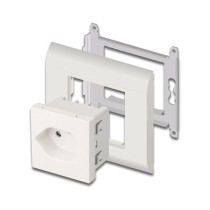 Buy Easy 45 Schutzkontakt-Steckdose T13 Schweiz 45 x 45 mm in Cyprus, Nicosia, Limassol, Larnaka, Pafos