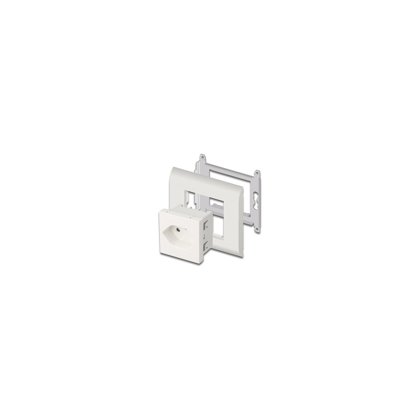 Buy Easy 45 Schutzkontakt-Steckdose T13 Schweiz 45 x 45 mm in Cyprus, Nicosia, Limassol, Larnaka, Pafos