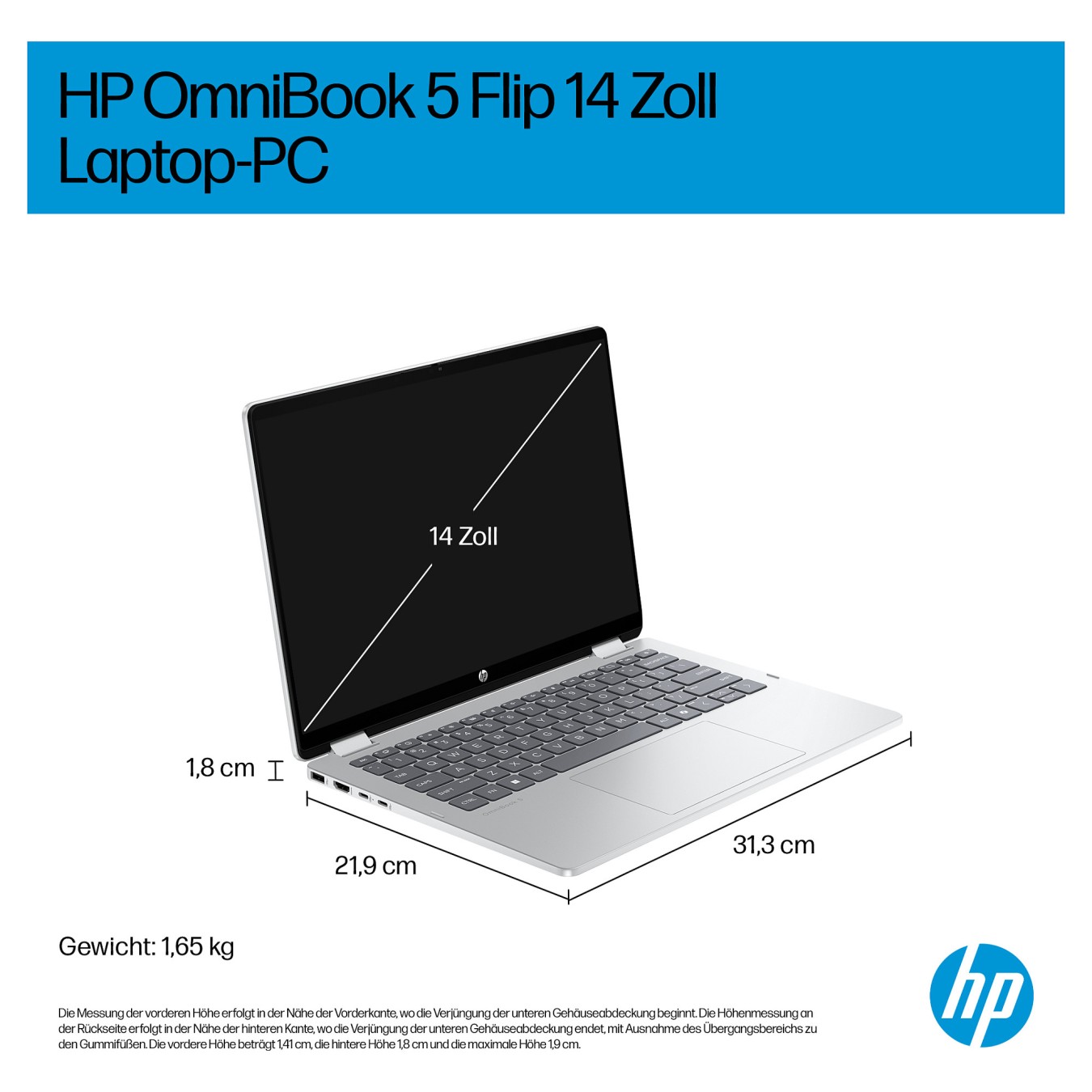 Buy HP OmniBook 5 Flip 14-fp0154ng Core5 120U 16GB 512SSD W11 Home in Cyprus, Nicosia, Limassol, Larnaka, Pafos