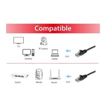 Buy Equip Patchkabel Cat6A U UTP 2xRJ45 20.00m schwarz LSZH Polybeutel in Cyprus, Nicosia, Limassol, Larnaka, Pafos