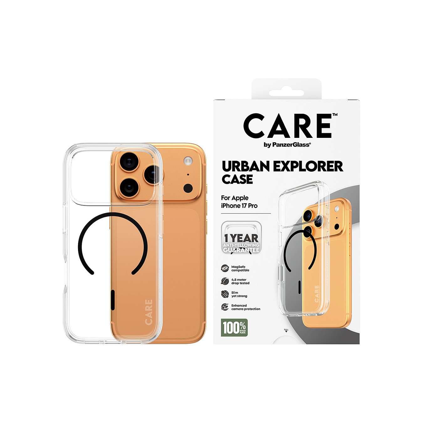 Buy CARE Flagship clear Urban Explorer MagSafe iPhone 17 Pro in Cyprus, Nicosia, Limassol, Larnaka, Pafos