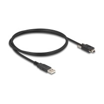 Buy DELOCK USB 2.0 Kabel Typ-A Stecker zu Typ Mini-B Stecker mit Schraubenabstand 13mm 1m schwarz in Cyprus, Nicosia, Limassol, 