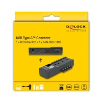 Buy DELOCK USB Type-C Konverter fur 1 x M.2 SSD oder 1 x SATA SSD HDD in Cyprus, Nicosia, Limassol, Larnaka, Pafos