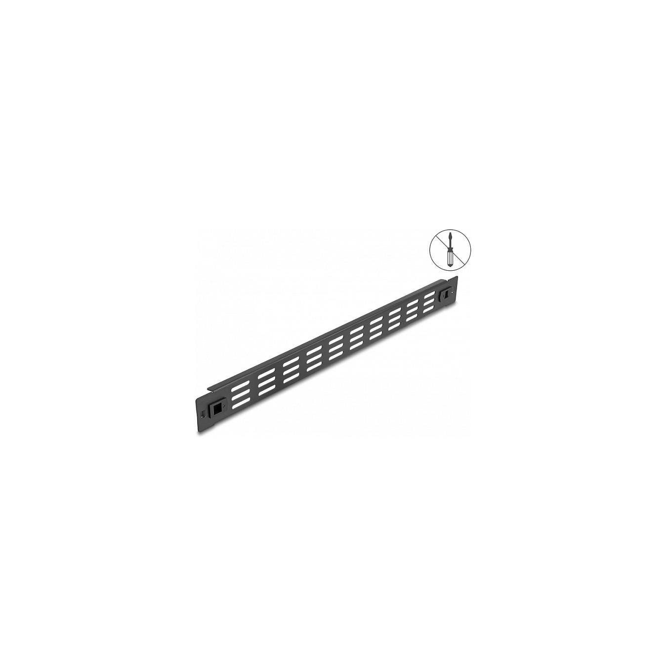 Buy 19? Netzwerkschrank Panel mit Lüftungsschlitzen werkzeugfrei 1 HE schwarz in Cyprus, Nicosia, Limassol, Larnaka, Pafos