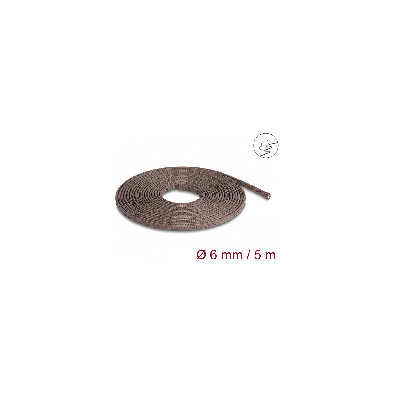 Buy Geflechtschlauch nagerfest dehnbar 5 m x 6 mm braun in Cyprus, Nicosia, Limassol, Larnaka, Pafos