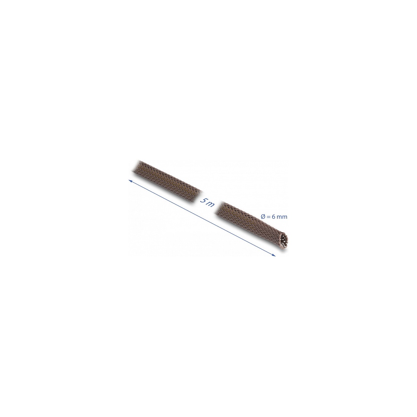 Buy Geflechtschlauch nagerfest dehnbar 5 m x 6 mm braun in Cyprus, Nicosia, Limassol, Larnaka, Pafos