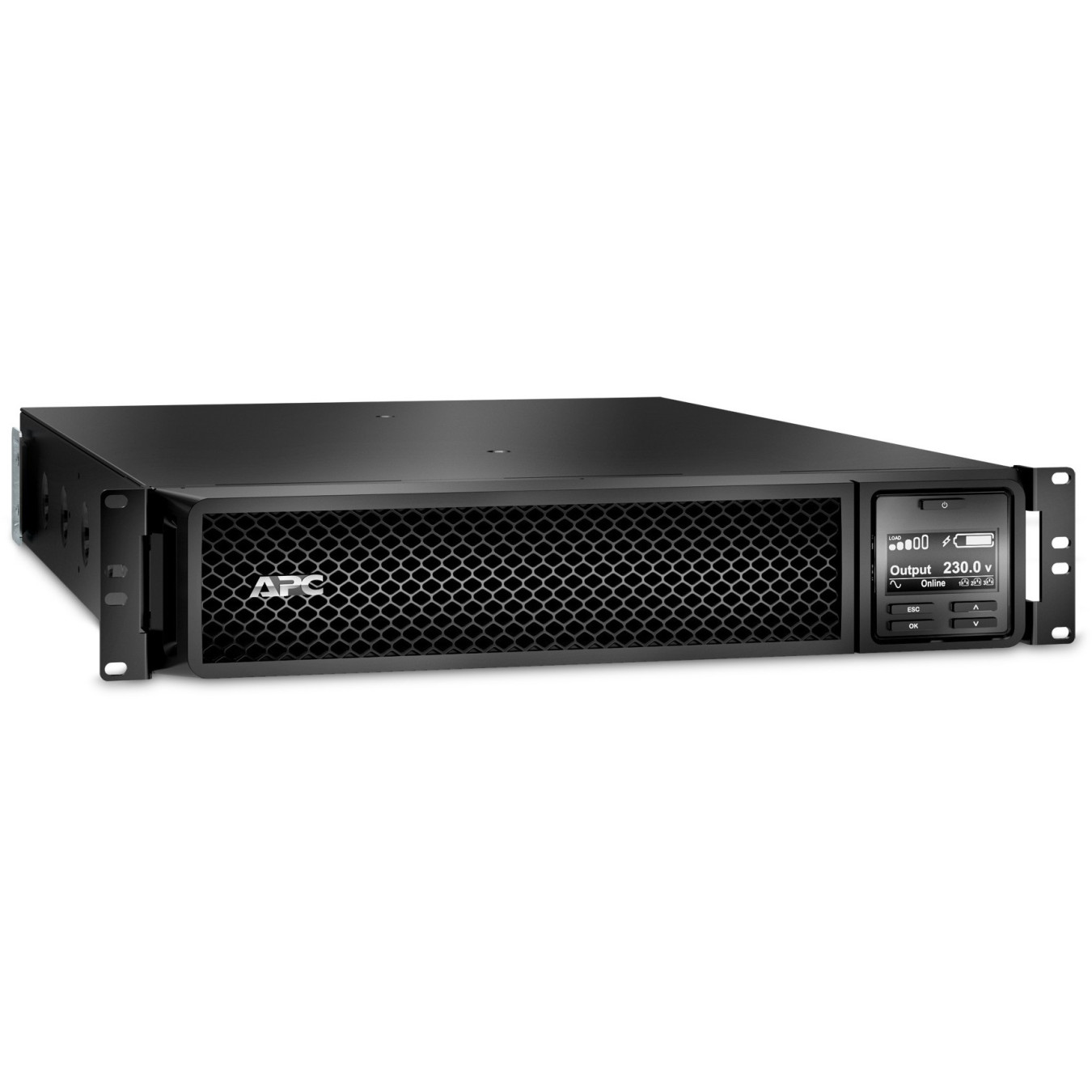APC Smart-UPS SRT3000RMXLI-NC - 3000VA/2700W Rack 2U, Online Double-Conversion, Black, Network Card