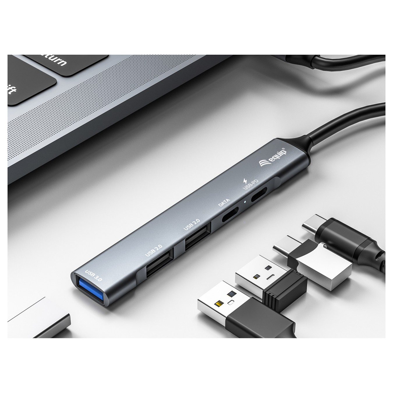 Buy Equip Dock USB-C- to 1xUSB-C.1xUSB3.0.2xUSB2.0.100WPD 15cm si in Cyprus, Nicosia, Limassol, Larnaka, Pafos