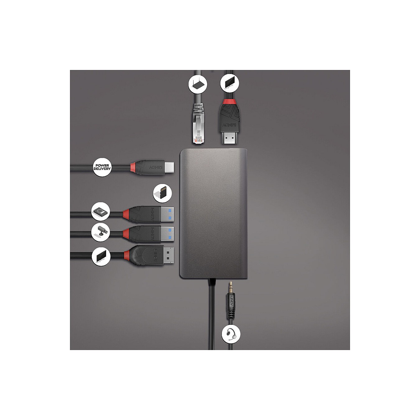 Buy LINDY DST-Mini XT USB-C Mini Dock 4K HDMI&DP PD 3.0 100W in Cyprus, Nicosia, Limassol, Larnaka, Pafos
