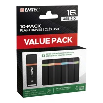 Buy STICK Emtec USB2.0 K100 16GB P10 10-pack color box retail in Cyprus, Nicosia, Limassol, Larnaka, Pafos