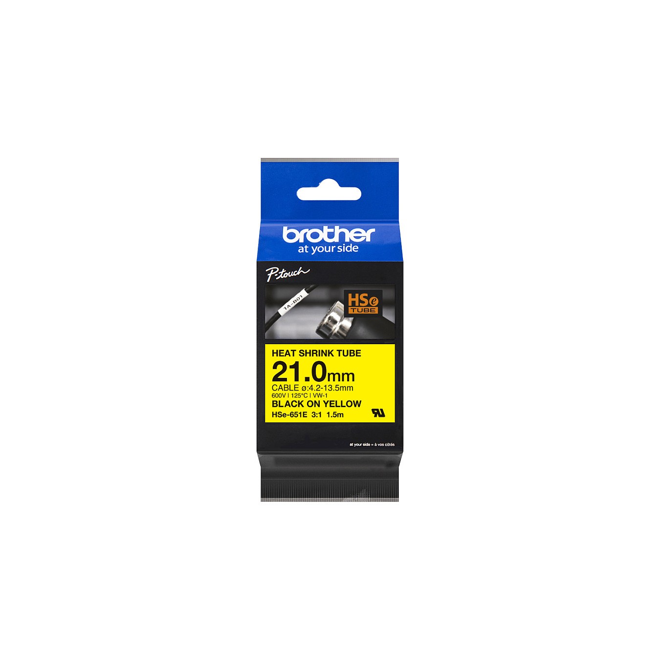 Buy BROTHER HSE651E heat shrink tape 21mm in Cyprus, Nicosia, Limassol, Larnaka, Pafos