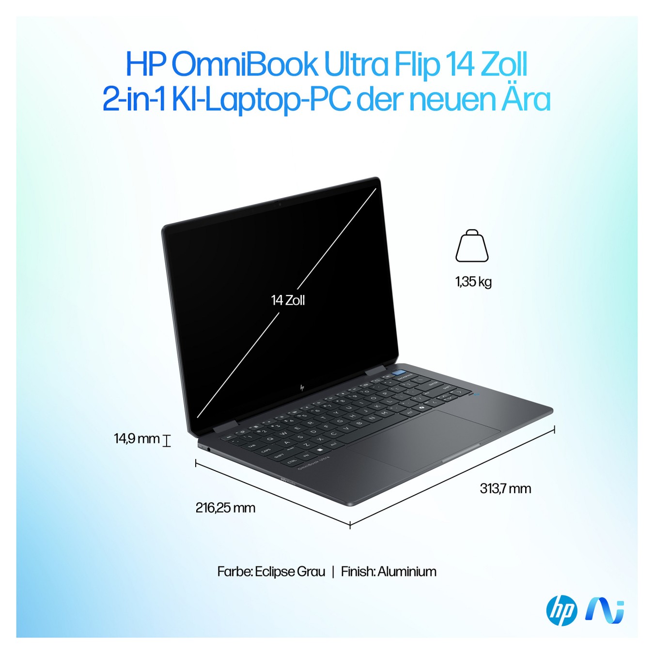 Buy HP OmniBook Ultra Flip 14-fh0174ng inkl. HDMI Adapter & Pen CU 7 258V 32GB 2TBSSD W11 Home Touch in Cyprus, Nicosia, Limasso