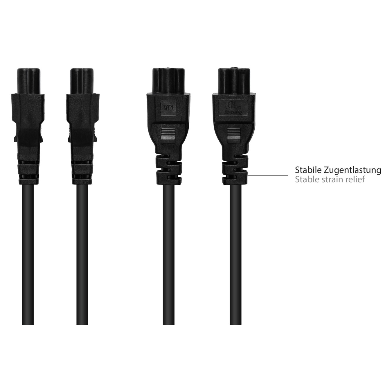 Buy Good Connections Kaltgeräteverlängerung an C5 schwarz 5m in Cyprus, Nicosia, Limassol, Larnaka, Pafos