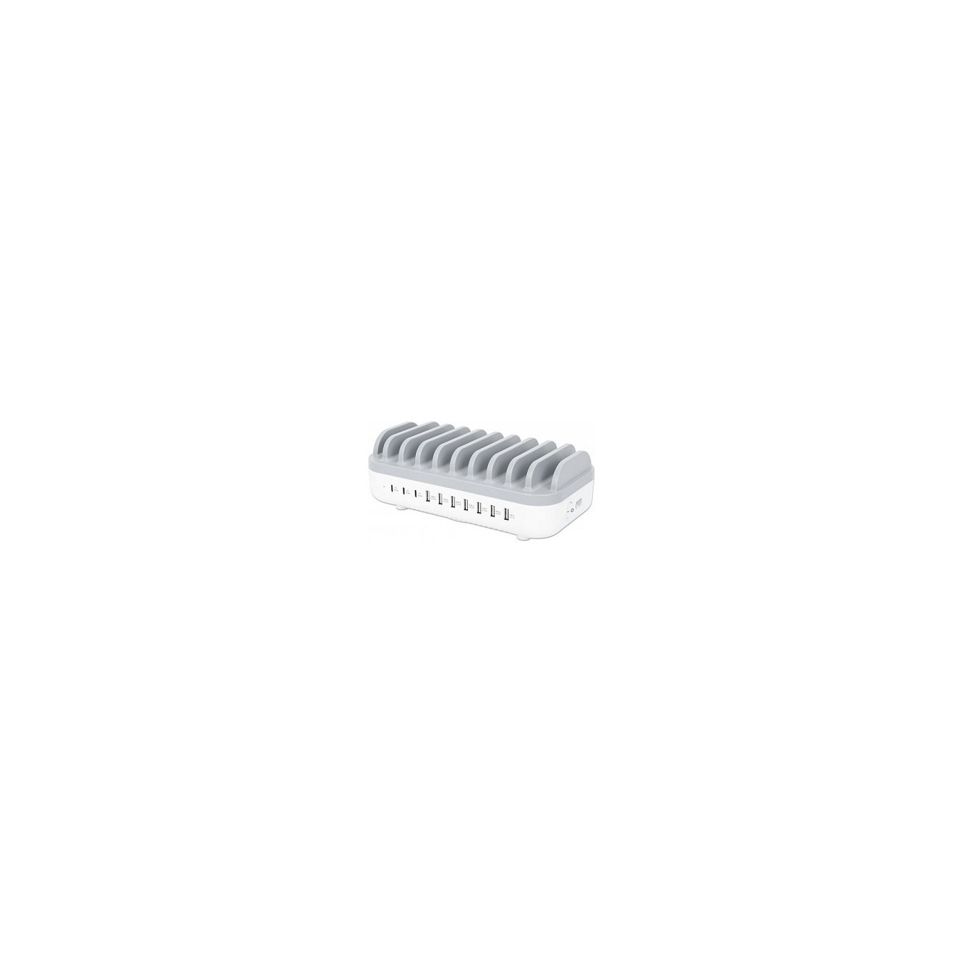 Buy MANHATTAN 10-Port USB-Ladestation 120W weiß grau in Cyprus, Nicosia, Limassol, Larnaka, Pafos