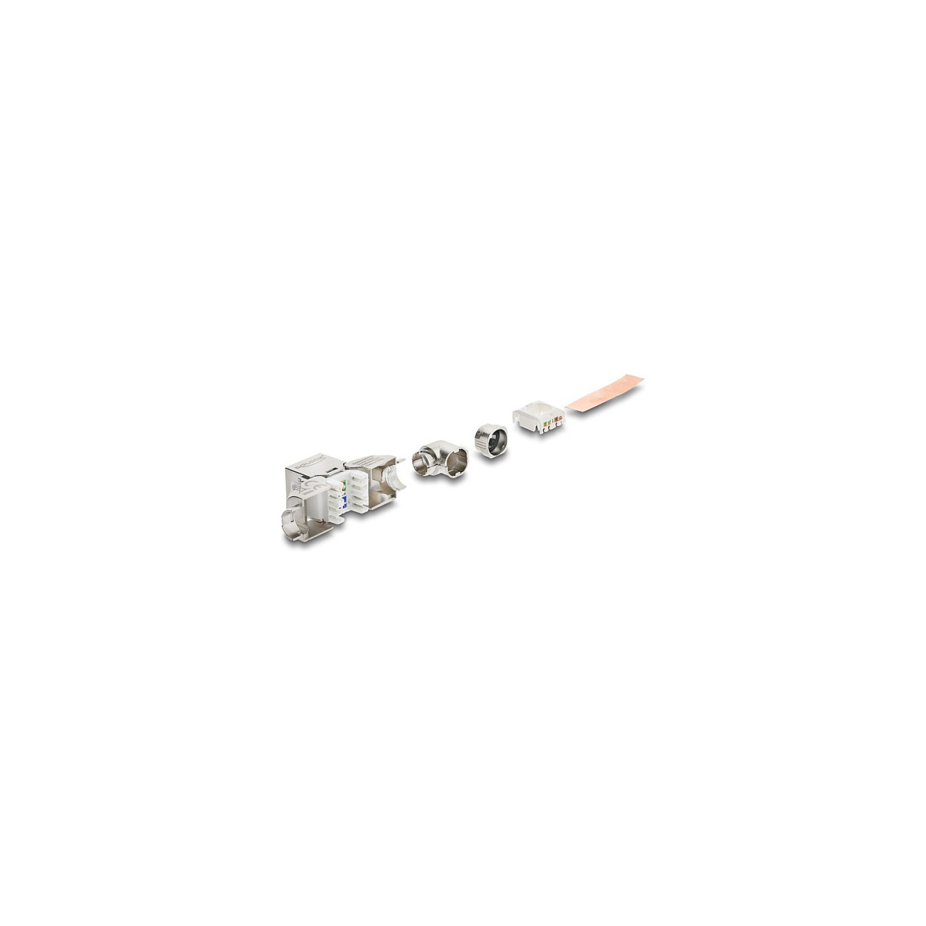 Buy Keystone Modul RJ45 Buchse zu LSA Cat.6A werkzeugfrei 90° winkelbar geschirmt für Kabeldurchmesser von 5.0 - 8.5 mm in Cypru