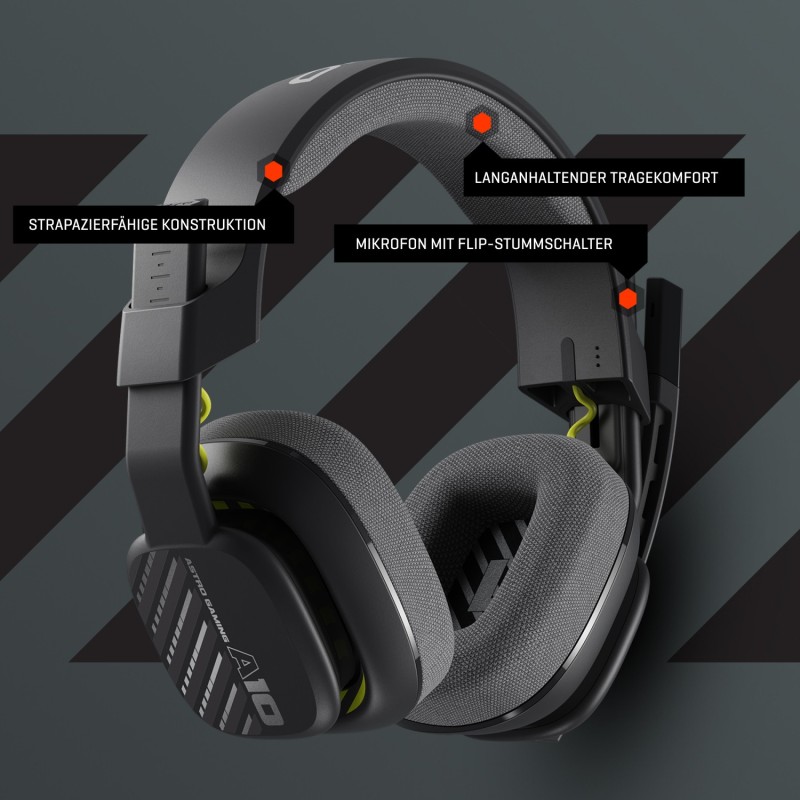 Buy Logitech ASTRO A10 Gen 2 Gaming Headset - Wired 3.5mm - Over-Ear, Foldable B... in Cyprus, Nicosia, Limassol, Larnaka, Pafos