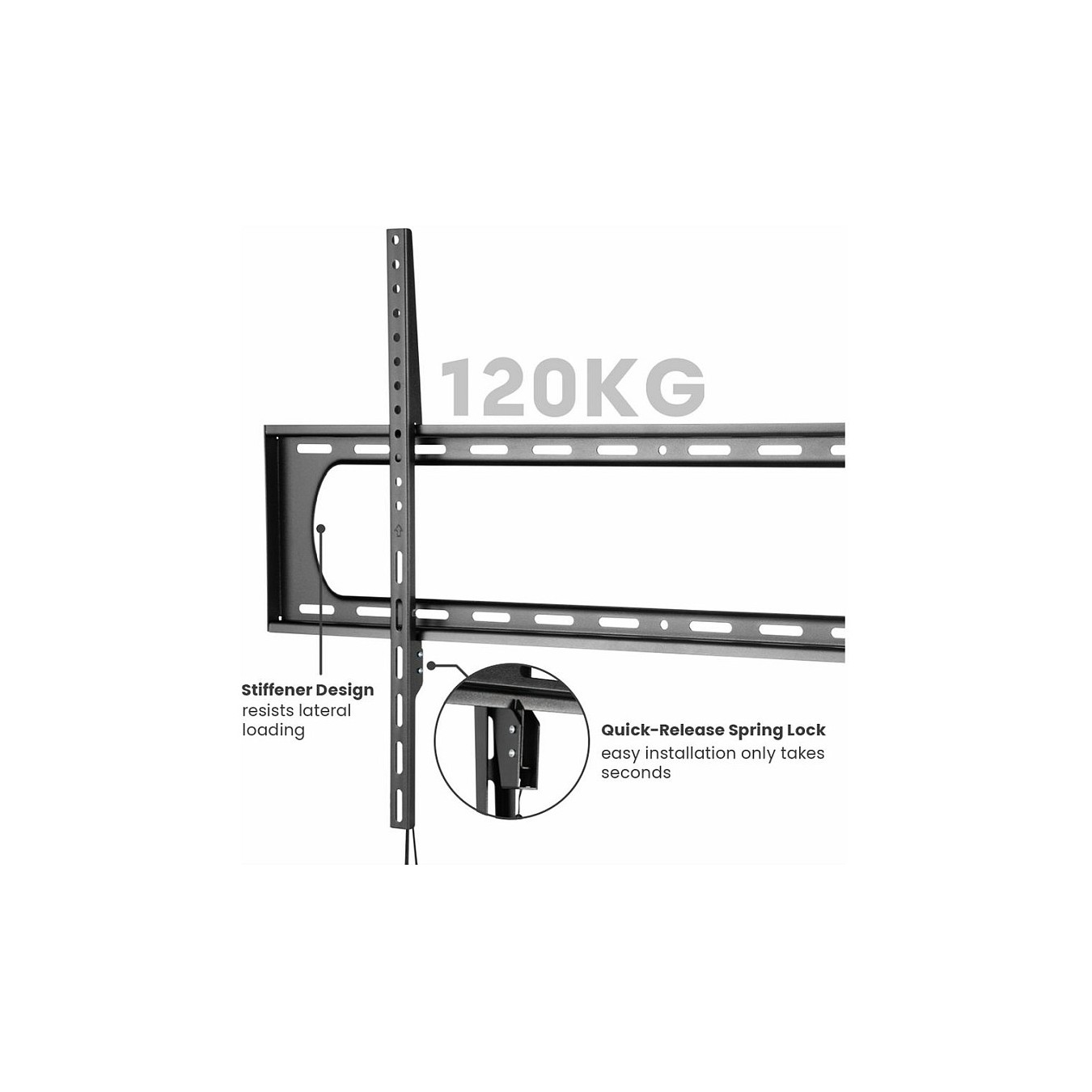 Buy VALUE TV-Wandhalterung. fest. 60-120 Zoll. bis 120 kg in Cyprus, Nicosia, Limassol, Larnaka, Pafos