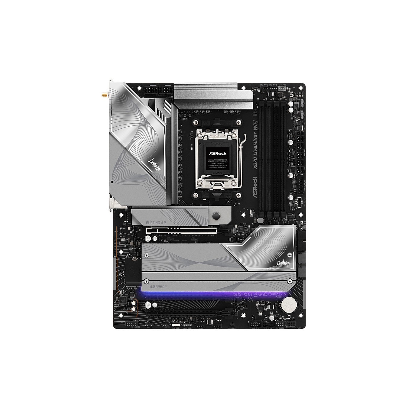 Buy ASRock X870 Livemixer WiFi AM5 ATX HDMI USB-C DDR5 in Cyprus, Nicosia, Limassol, Larnaka, Pafos
