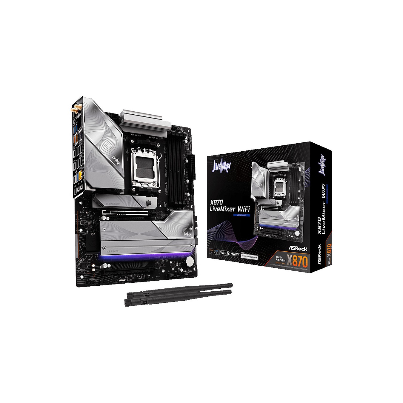 Buy ASRock X870 Livemixer WiFi AM5 ATX HDMI USB-C DDR5 in Cyprus, Nicosia, Limassol, Larnaka, Pafos