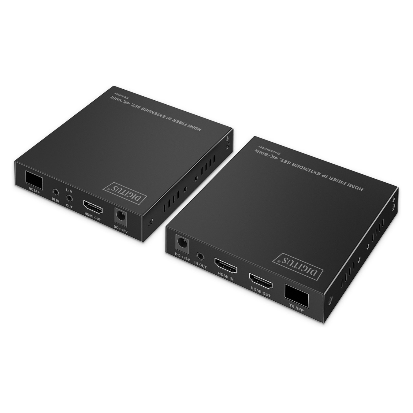 Buy DIGITUS Extender Set HDMI Fiber IP 4K 60Hz schwarz in Cyprus, Nicosia, Limassol, Larnaka, Pafos