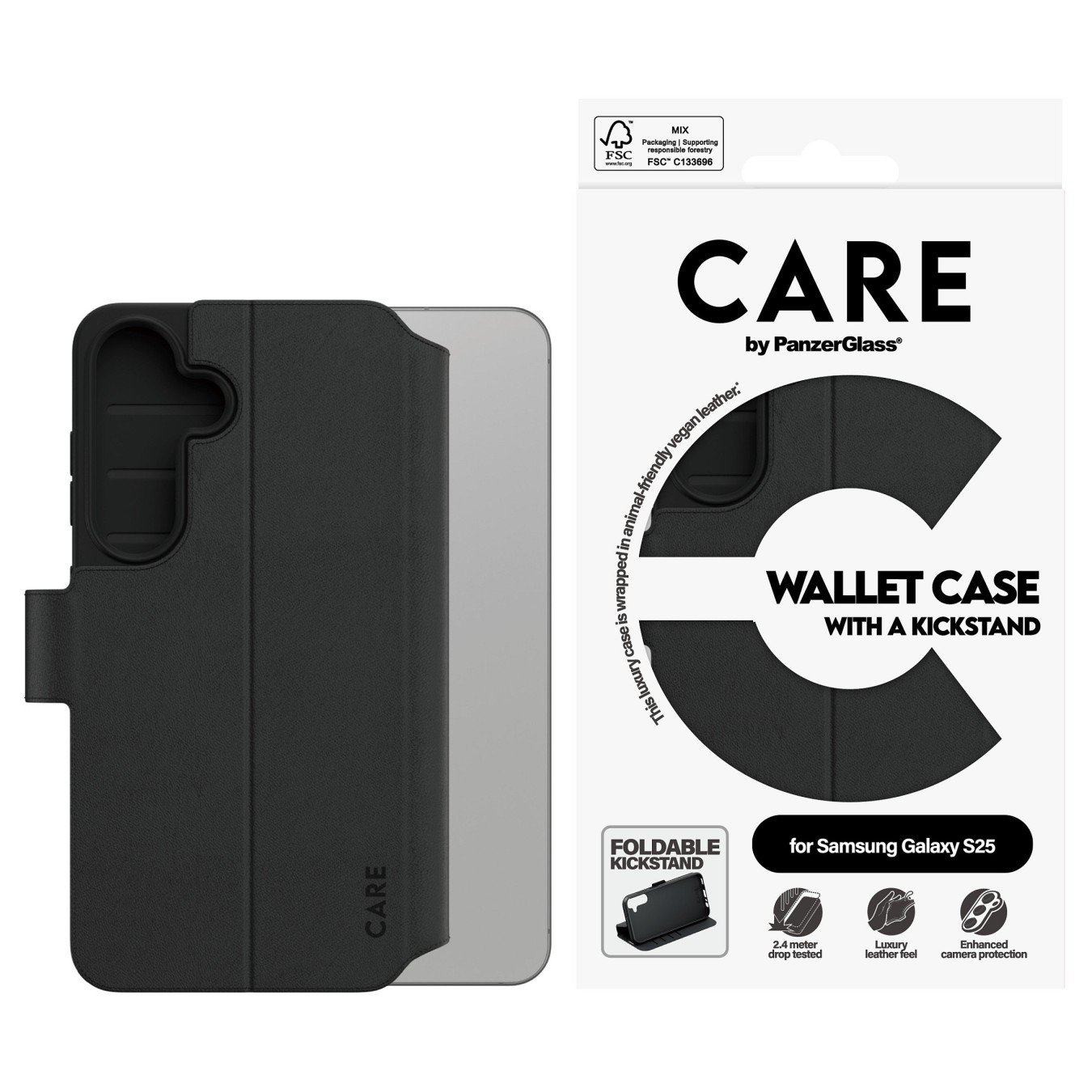 Buy CARE Feature Wallet Case w. Kickstand Samsung Galaxy S25 in Cyprus, Nicosia, Limassol, Larnaka, Pafos
