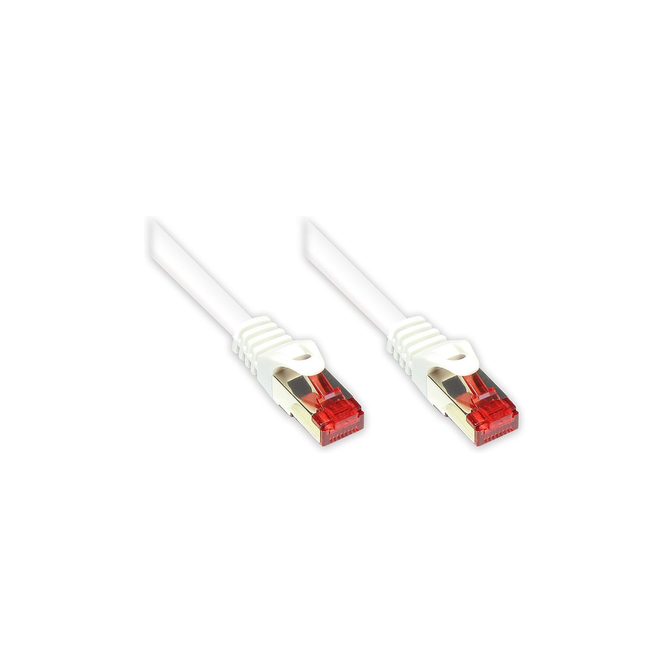 Buy GoodConnections Patchkabel mit Rastnasenschutz. Cat. 6. S FTP. PiMF. PVC. 250MHz. weiß. 1m. in Cyprus, Nicosia, Limassol, La
