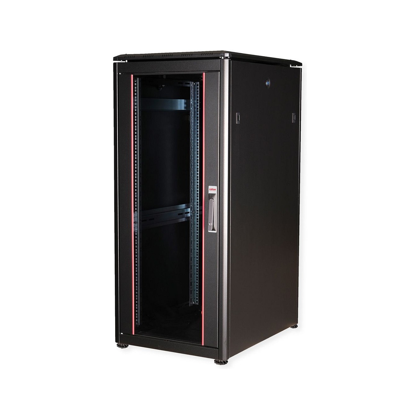 Buy ROLINE 19-Zoll Netzwerkschrank Pro 26 HE. 600x800 BxT Glastr schwarz in Cyprus, Nicosia, Limassol, Larnaka, Pafos