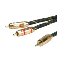 Buy ROLINE GOLD Audio-Verbindungskabel 3.5mm Stereo - 2x Cinch. ST ST. 10 m in Cyprus, Nicosia, Limassol, Larnaka, Pafos