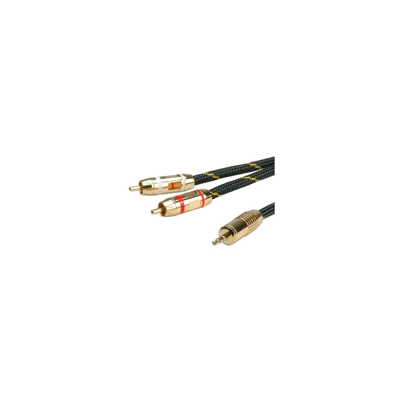 Buy ROLINE GOLD Audio-Verbindungskabel 3.5mm Stereo - 2x Cinch. ST ST. 10 m in Cyprus, Nicosia, Limassol, Larnaka, Pafos