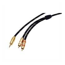 Buy ROLINE GOLD Audio-Verbindungskabel 3.5mm Stereo - 2x Cinch. ST ST. 10 m in Cyprus, Nicosia, Limassol, Larnaka, Pafos