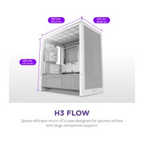 Buy NZXT H3 FLOW All White MidiTower CC-H31FW-01 in Cyprus, Nicosia, Limassol, Larnaka, Pafos