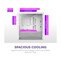 Buy NZXT H3 FLOW All White MidiTower CC-H31FW-01 in Cyprus, Nicosia, Limassol, Larnaka, Pafos