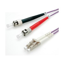 Buy ROLINE LWL-Kabel 50 125um OM4 LC ST violett 0.5m in Cyprus, Nicosia, Limassol, Larnaka, Pafos