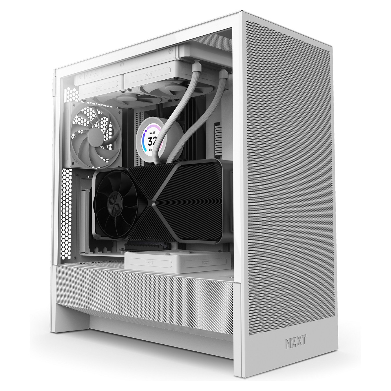 Buy NZXT H5 FLOW ALL White Glasfenster CC-H52FW-01 in Cyprus, Nicosia, Limassol, Larnaka, Pafos
