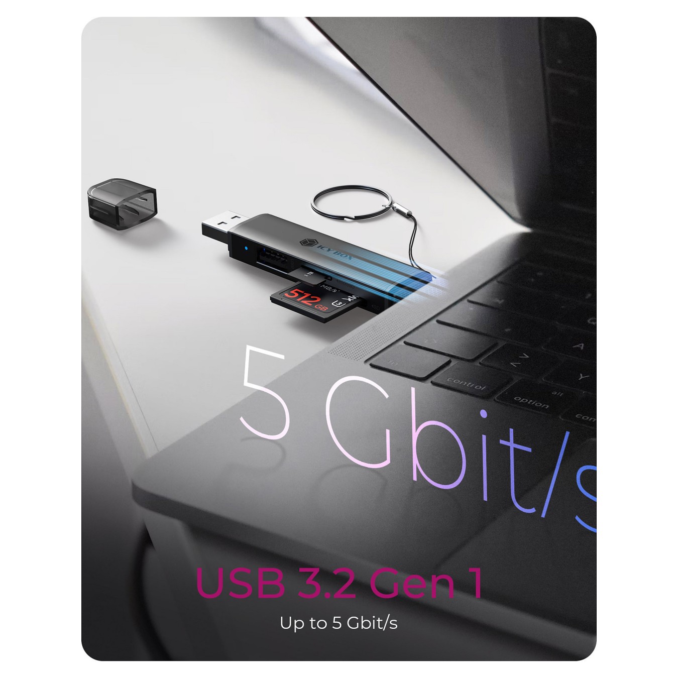 Buy ICY BOX IB-CR203-CU3 3-in-1 USB 3.2 Gen 1 Card Reader in Cyprus, Nicosia, Limassol, Larnaka, Pafos