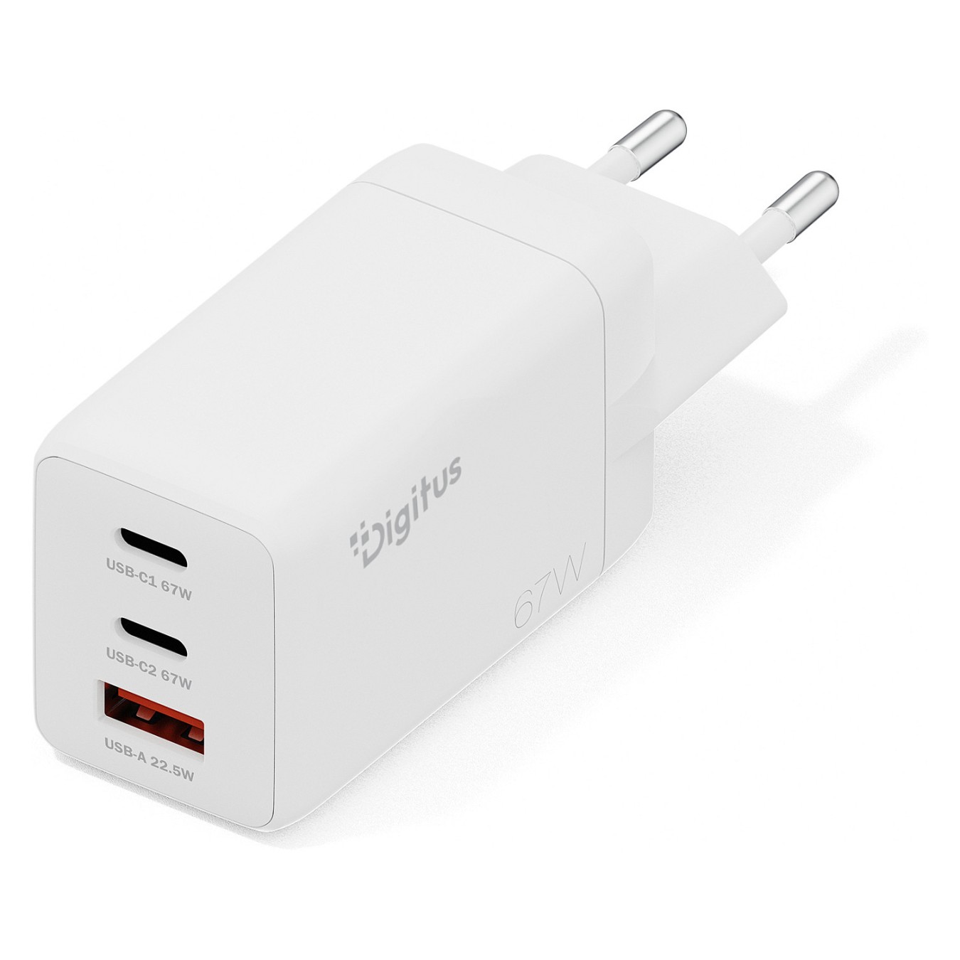 Buy DIGITUS USB GaN Charger 67W. 2x USB-C. 1x USB-A in Cyprus, Nicosia, Limassol, Larnaka, Pafos