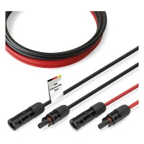 Buy Solarkabel Verlängerung 10 m. 6 mm2. MC4-Anschluss. PV-Kabel 1500 V DC. UV-beständig & wetterfest. 2 Kabel. 1x Schwar... in 