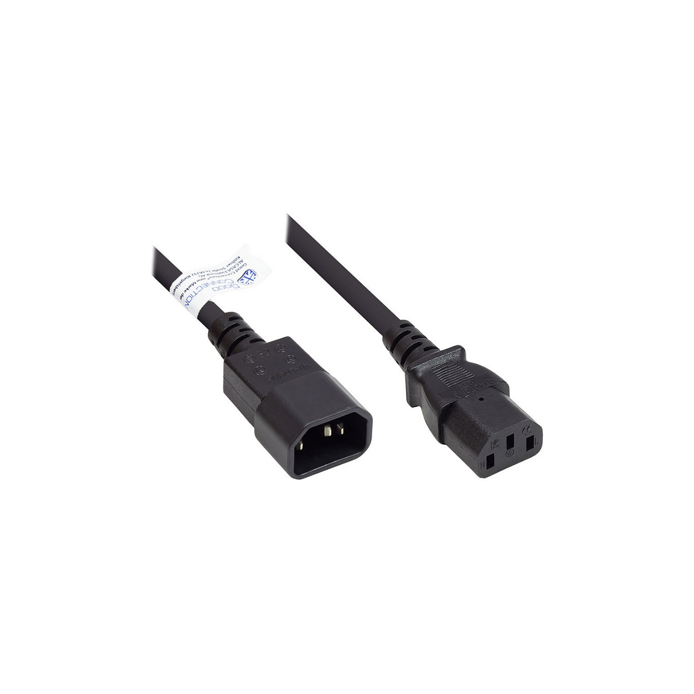 Buy Good Connections Kaltgeräteverlängerung an C13 schwarz 3m in Cyprus, Nicosia, Limassol, Larnaka, Pafos