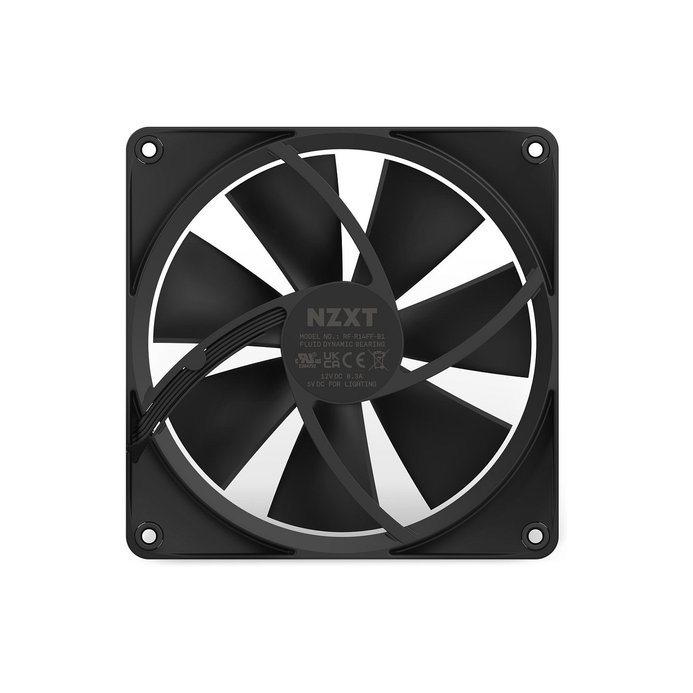 Buy 140mm NZXT F-Serie F140 RGB Lüfter Black RF-R14SF-B1 in Cyprus, Nicosia, Limassol, Larnaka, Pafos