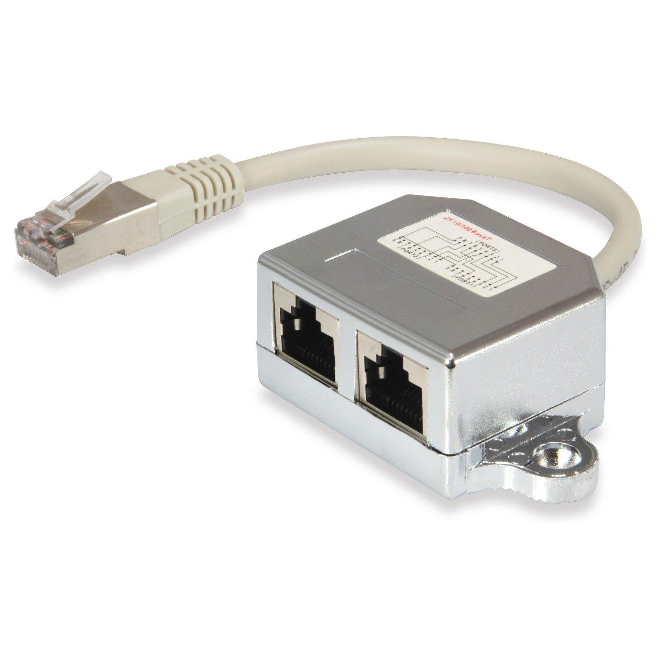 Buy 2-Port Splitter Cat5e RJ45- to 2xRJ45 FTP St Bu 0.15m in Cyprus, Nicosia, Limassol, Larnaka, Pafos