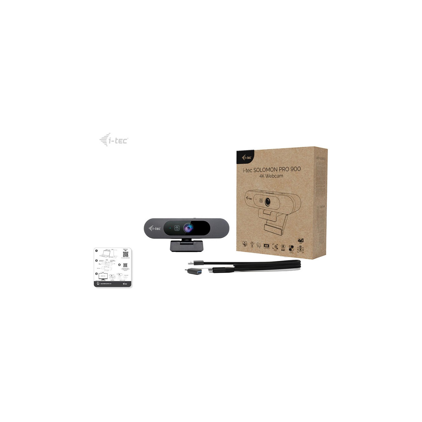 Buy I-TEC SOLOMON PRO 900 4K Webcam AI Auto Framing in Cyprus, Nicosia, Limassol, Larnaka, Pafos