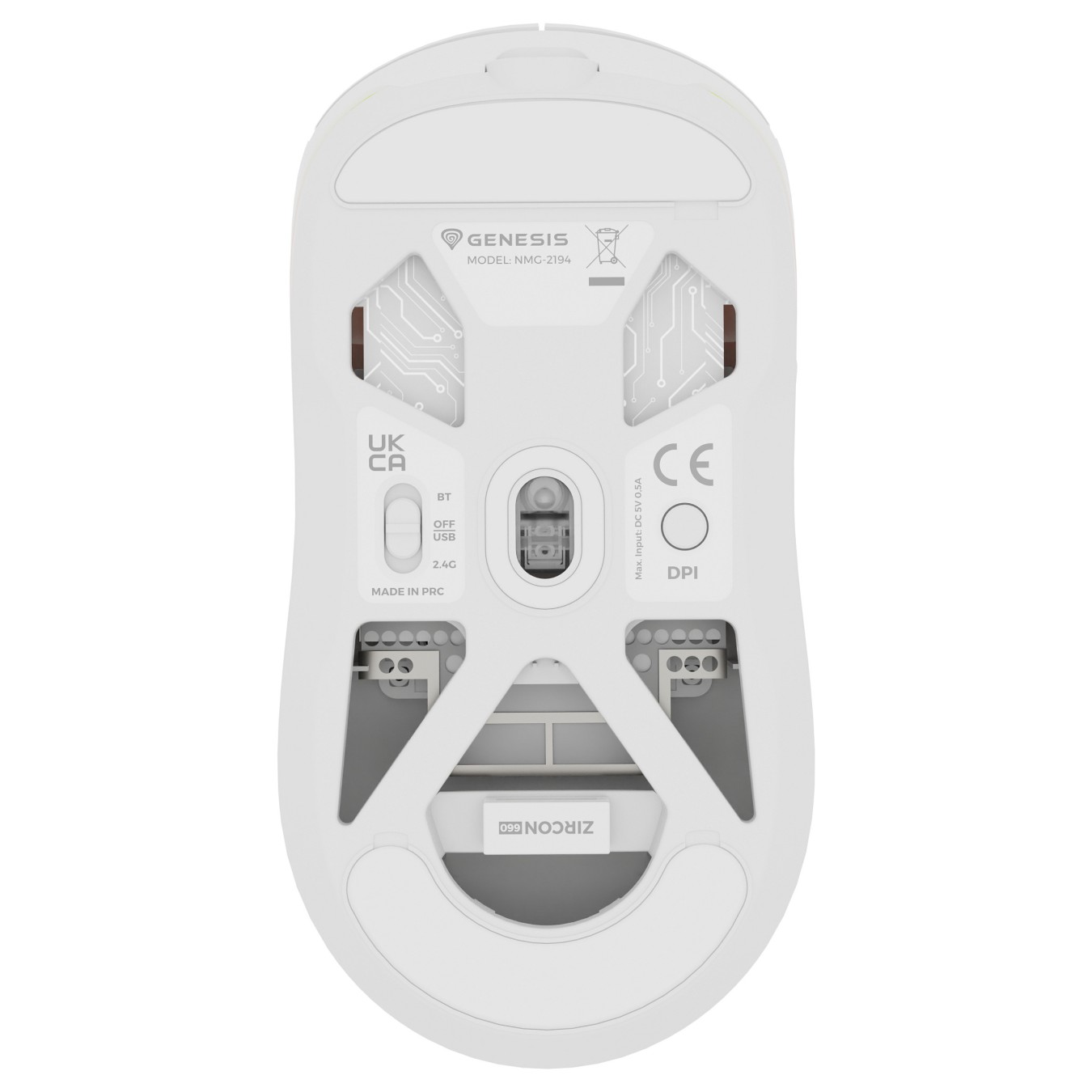 Buy Genesis gaming mouse ZIRCON 660 PRO - 26 000DPI - white in Cyprus, Nicosia, Limassol, Larnaka, Pafos