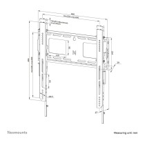 Buy Neomounts LEVEL-750 - Befestigungskit - für TV - schwerlast - verriegelbar - Stahl - Schwarz - Bildschirmgröße: 81.3-... in 