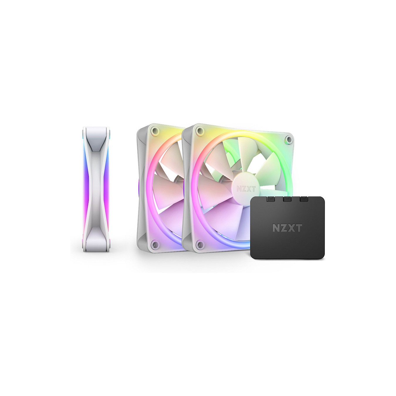 Buy 120mm NZXT F-Serie F120 RGB DUO Lüfter Triple White RF-D12TF-W1 in Cyprus, Nicosia, Limassol, Larnaka, Pafos